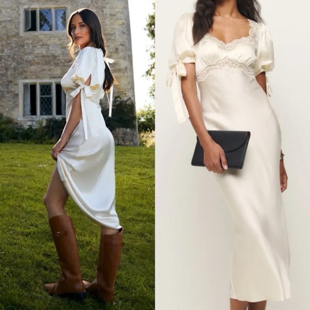 Midi Reformation x Kacey Musgraves Stella Silk Dress
